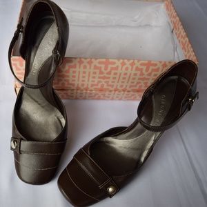 GIANNI BINI square-shape Flat Toe w Ankle stap (8)